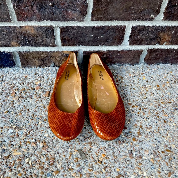 Faux Snakeskin Flats - Picture 2 of 3